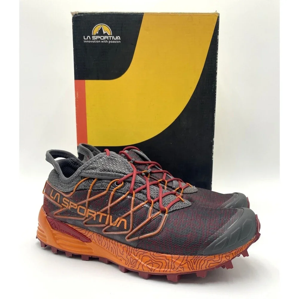 La Sportiva MUTANT Men's NEW Trail Shoe Carbon/Hawaiian Sun US Size 8